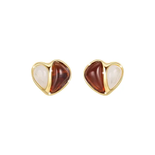 Yiru Copper Stud Earrings Women's Yiru Медные Серьги-гвоздики Женские