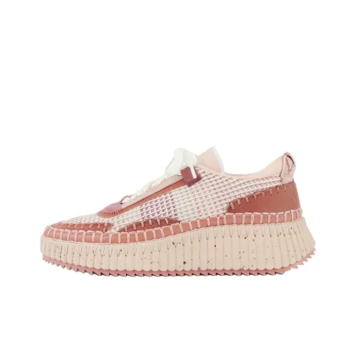 Chloe Nama Низкий Топ Повседневная Обувь Женская Розовая