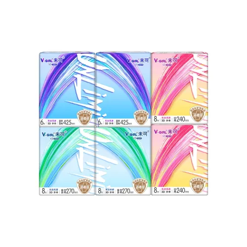 V Girl V3 Маленький FLOATING Ядерный Дезинфекция Grade Для Дня Wa Night Use Гигиенические прокладки Сухой Свежий Wa Дышащий