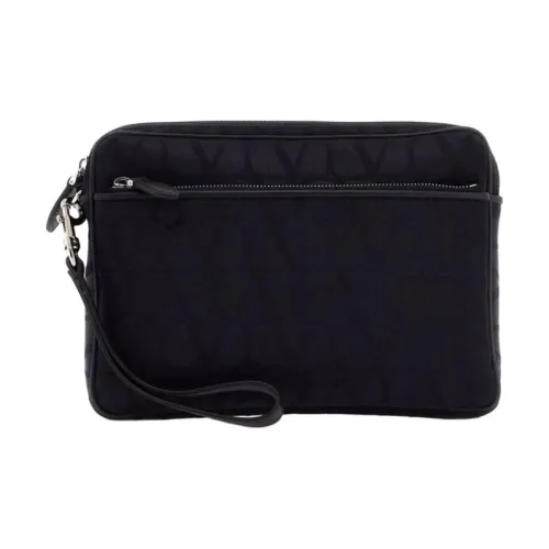 Valentino Полиэстер Клатч Мужской Синий