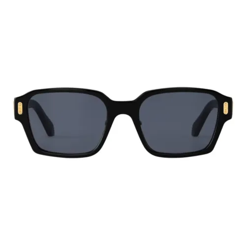 LOUIS VUITTON Металл Ацетат Квадратные Солнцезащитные очки Мужские Черные