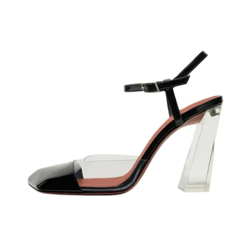 AMINA MUADDI CHARLOTTE Нестандартный каблук Высокие каблуки 9,5 см Женские Черный