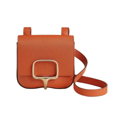 HERMES Della Cavalleria Epsom Телячья кожа Сумка на плечо Мини Женские R1 Terre Battue Red Earth