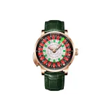 H6628-Розовый корпус Ромб Циферблат[Кнопка Стиль]Зеленый ремешок