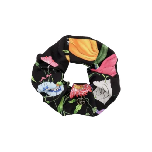 GUCCI Шелковая резинка для волос женский черный