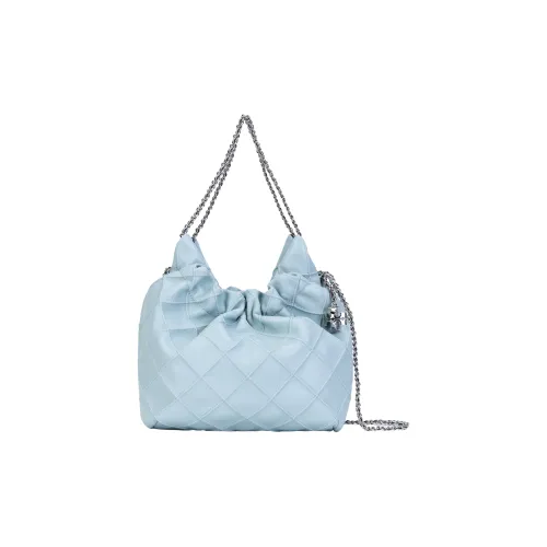 TORY BURCH Fleming Напп Кожа Портативная Сумка через плечо Сумка на плечо Мини Женская Светло-синяя