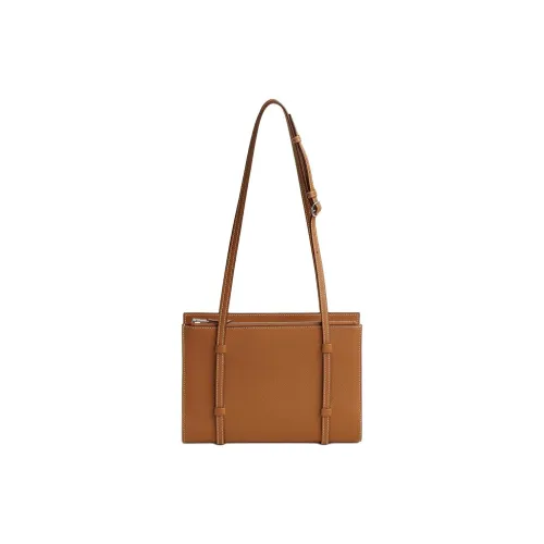 HERMES EAZIP Evercolor Телячья кожа Сумка через плечо Унисекс 37 Золотисто-коричневый