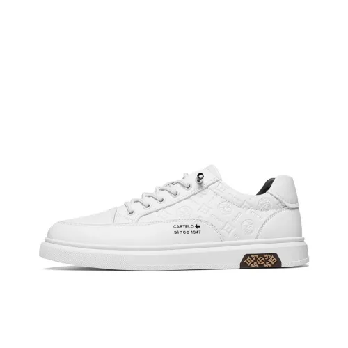 CARTELO Текстура Тисненый Модный SHIRO Обувь Противоскользящий Легкий Низкий Топ Скейтборд Кроссовки Мужские