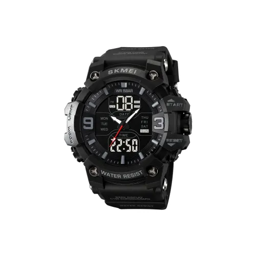 SKMEI Электронный Механизм TPU Ремешок Часы Унисекс Черный Циферблат