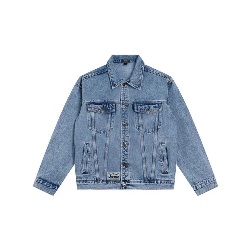 JEEP Pasture Horse Lifestyle Деним Куртка Унисекс Отбеленный Синий