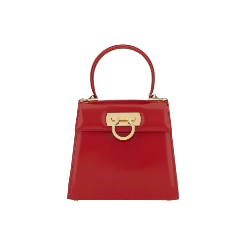 Ferragamo Телячья кожа Сумка через плечо Сумка Маленькая Женская Настоящий красный