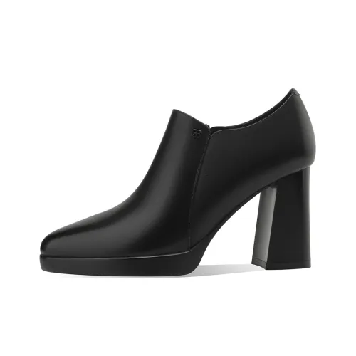 BOERDIQI Грубый каблук Высокие каблуки 8,7 см Женские Черный