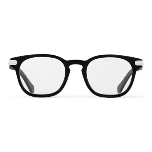 LOUIS VUITTON Металл Ацетат Нерегулярная форма Оправы для очков Мужской Черный