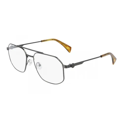 Lanvin Металл Нерегулярная форма Оправы для очков Мужской Серебряный