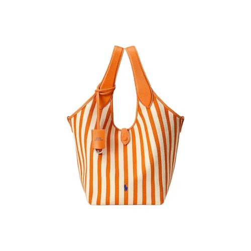Polo Ralph Lauren Хлопок Сумка Женская Оранжевая и Белая