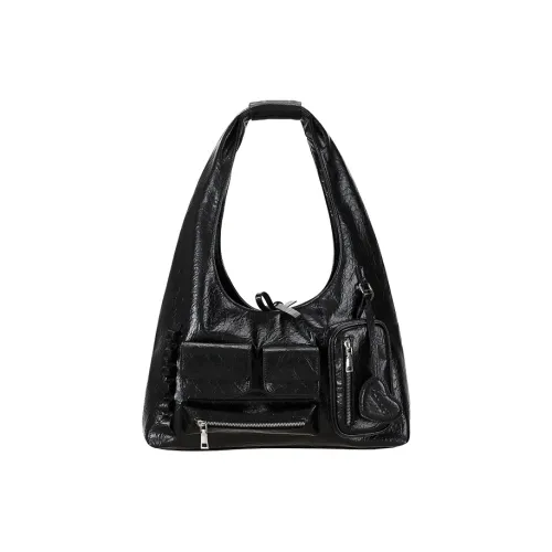 CONP ПУ (полиуретан) Hobo Сумка через плечо Женская Черная