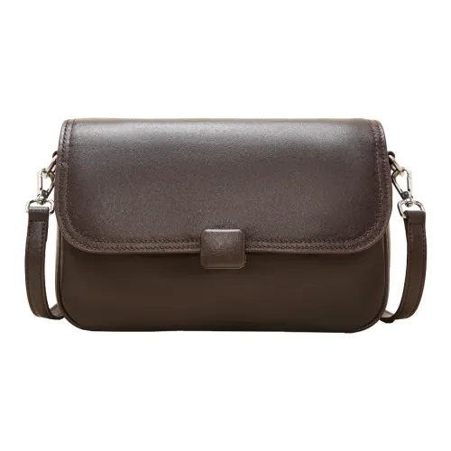 safiya Коровья кожа с синтетической кожей сумка на плечо женская шоколад