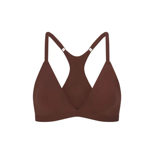 SKIMS FITSEVERYBODY Рейсербэк Треугольник Бюстгальтер Женский 1 Пачка Какао Какао