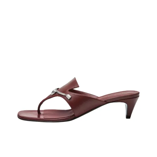 MAGDA BUTRYM Шлепанцы 5 см Женские Бордовый