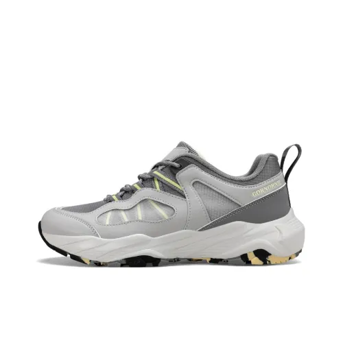 GORNORNIE Беговые кроссовки Low Top Серый Желтый Мужской