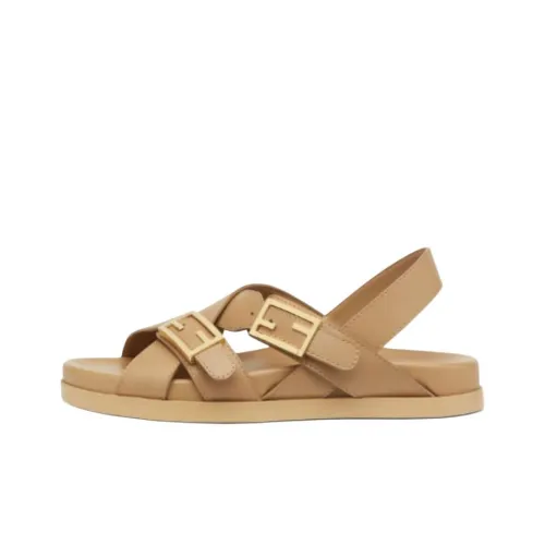 FENDI Feel One Ремешок Сандалии Женские Бежевые