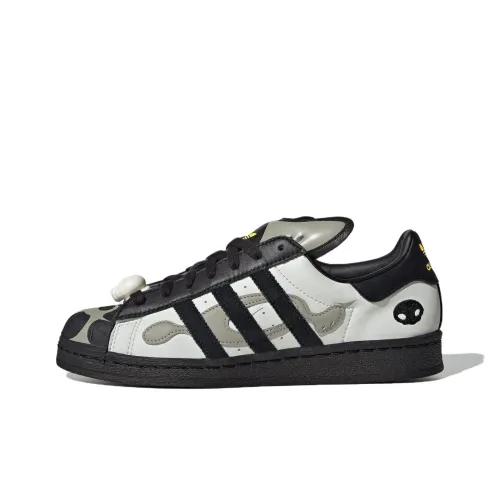 OFFGOD x adidas originals Superstar 82 Устойчивые к истиранию низкие скейтборд-кроссовки Unisex Серый Черный