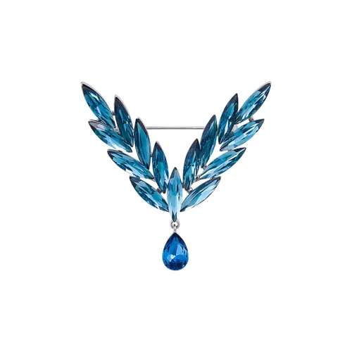 Фиолетовый экологически чистый сплав броши женские