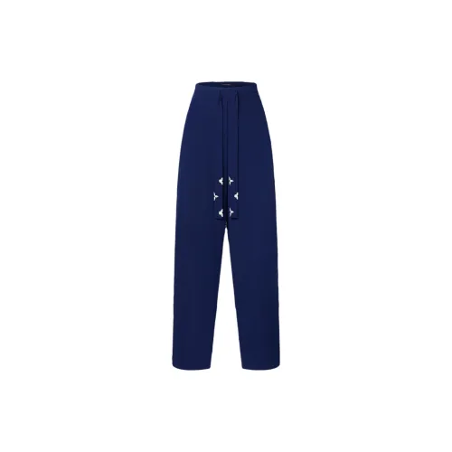 LOUIS VUITTON SS25 Пижамные штаны Женские Морской синий