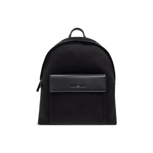 EMPORIO ARMANI Cotton Backpack Regular Men's Black