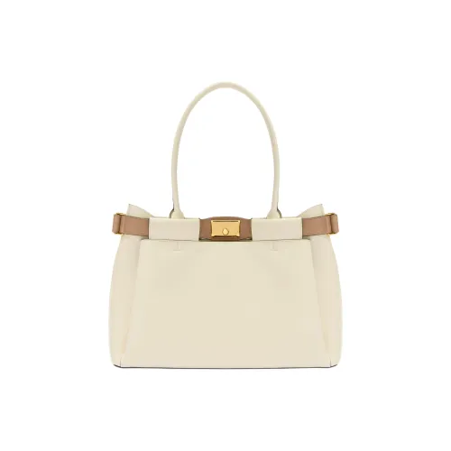 Furla 1927 Collection Телячья кожа Тоут Сумка Сумка для покупок Сумка на плечо Большая Женская Экрю