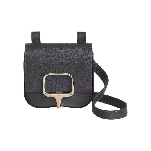 HERMES Della Cavalleria Epsom Телячья кожа Сумка через плечо Мини Женская 85 Ardoise Темно-сланцево-серый