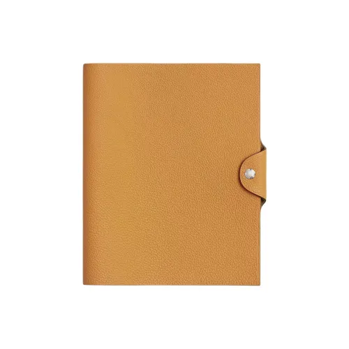 HERMES Ulysse Коровья кожа Togo Путешествие Сумка для хранения Средний размер Женская 21 Naturel SABLE Светлый Чай