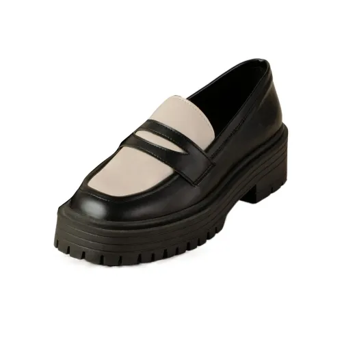 ALOHAS Лоферы 4,5 см Женские Черный Белый