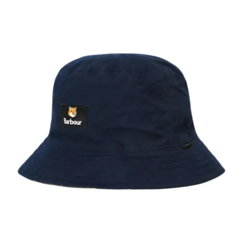 BARBOUR Cotton Bucket Hats Унисекс Синий