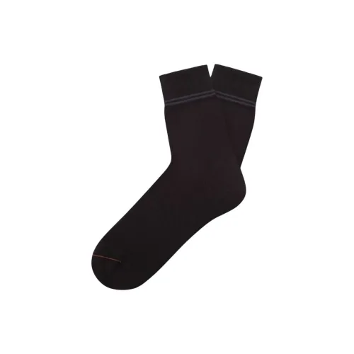 Ermenegildo Zegna 2 пачки черные мужские носки до икры MID