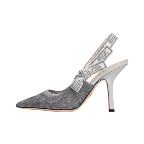 DIOR J'Adior Узкий каблук Высокие каблуки 10 см Женские Серебряный