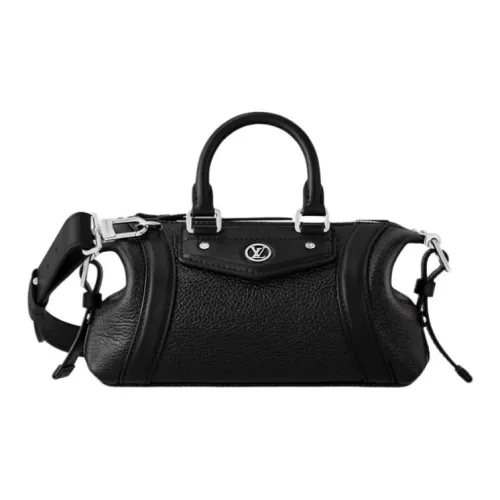 LOUIS VUITTON Овчина Одно Плечо Сумка Extra Mini Женская Черная