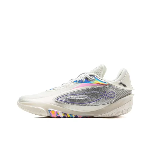 LINING Wade 808 5 ULTRA Баскетбольные кроссовки Низкий топ Шампань Белый Мужской