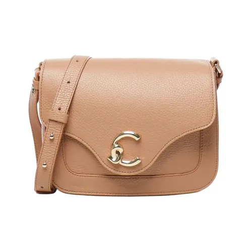 COCCINELLE C ME Телячья кожа Сумка на плечо Стандартная Женская Нюдовая