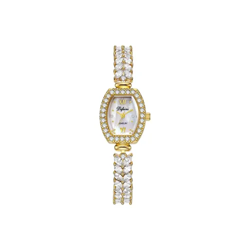 Difeini Paris Love Collection Mermaid Fish Кварцевый механизм Часы Женские Жемчужная раковина Циферблат