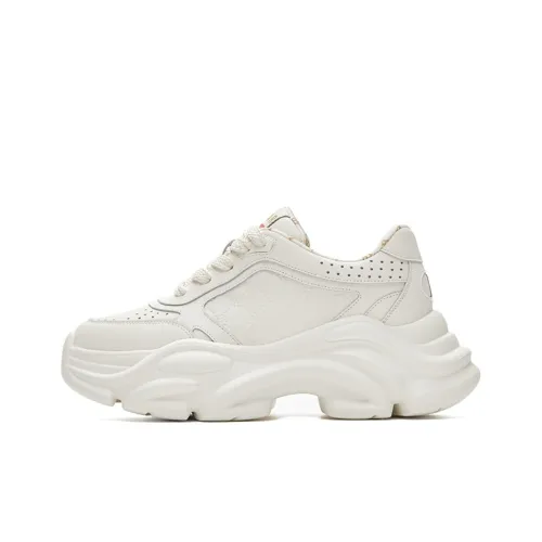 HR Low Топ Толстая подошва Кроссовки Женские Бежевые