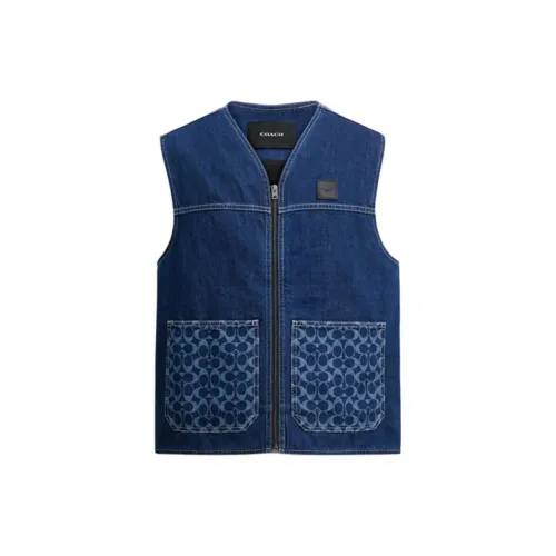 COACH SS25 Жилет Мужской Темный цвет Промытый