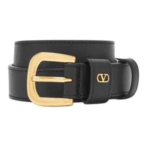 Valentino Кожаные ремни Женские Черный Ширина 3 см