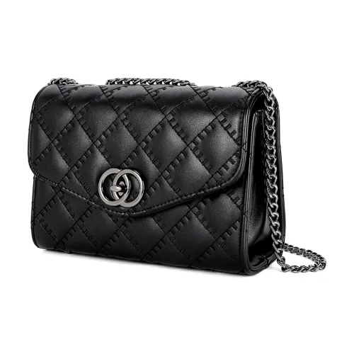 CORALDAISY Синтетическая кожа Сумка через плечо Стандартная Женская Полночь Черный Кокосовое молоко Белый