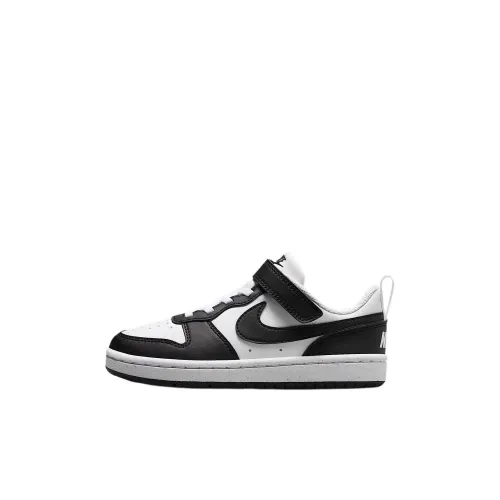 Nike Court Borough Slip Resistant Abrasion Resistant Детские Скейтбординги Белый Черный для детей 3-7 лет