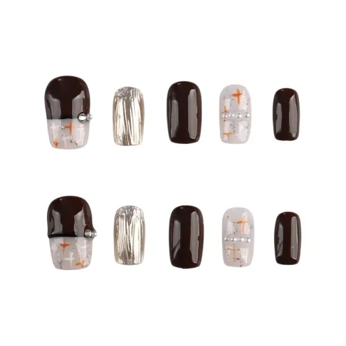 SHANGSHIQIN Красно-коричневый Укороченный Кошачий глаз Позолоченный Мягкий Noble Осветляющий 20mm Короткий LADDER Коричневый Jump Цвет