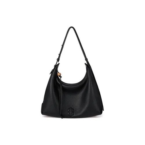 LOOK Сумка через плечо из коровьей кожи портативная средний размер женская черная коричневая