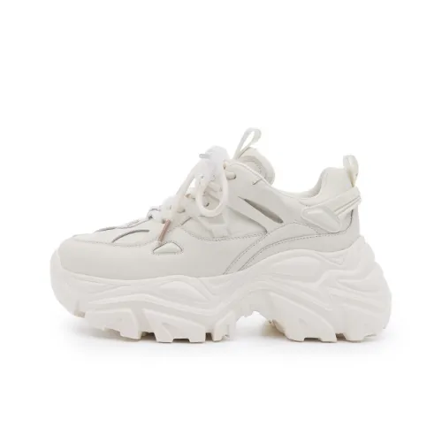 HR Low Топ Толстая подошва Кроссовки Женские Экрю