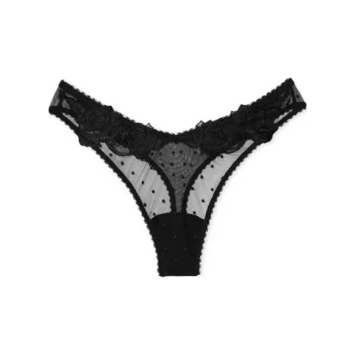 Victoria's Secret VICTORIA'S SECRET Стринг Женский 1 Пачка Черный Полка Дот