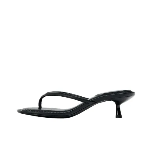 ZARA Шлепанцы Черные Женские